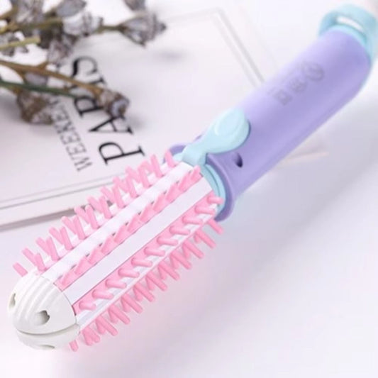 Mini Hair Straightener & Curler Brush